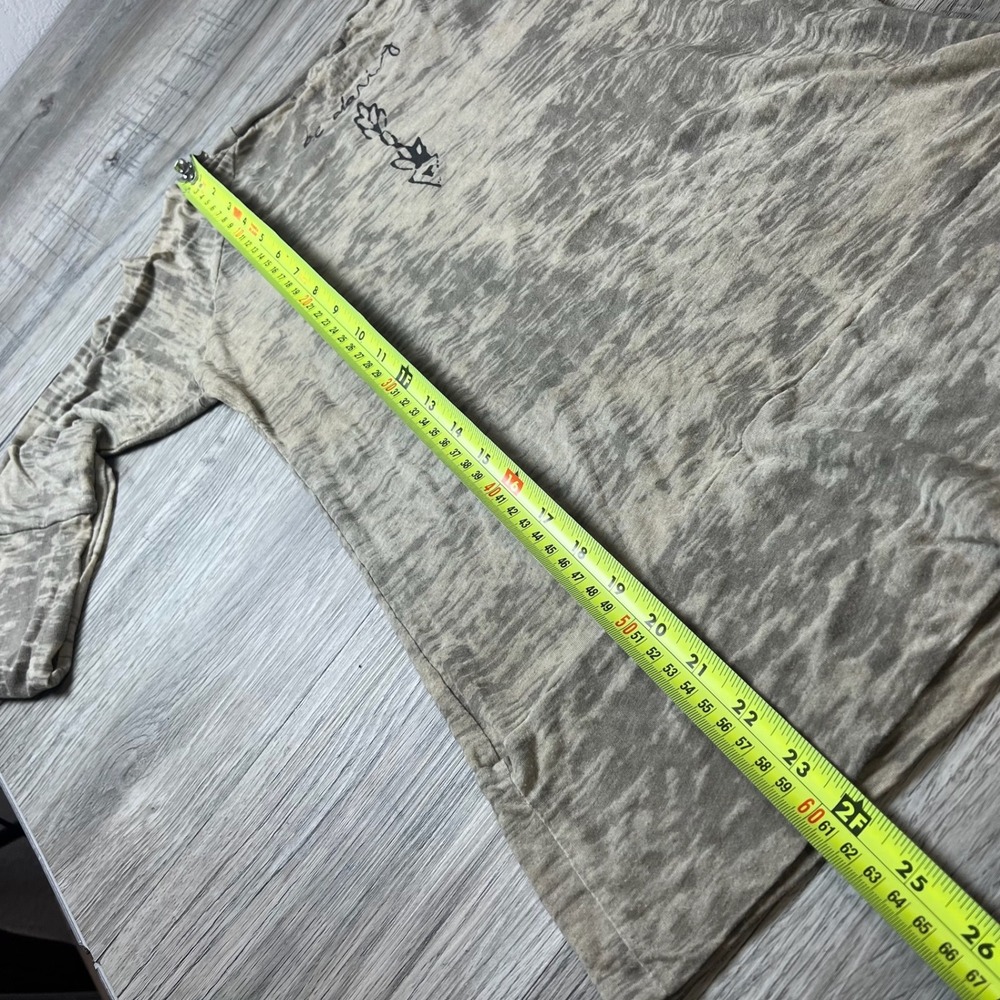 Effortless Style Extraordinary Life Top Womens S Grey Acid Wash Be Daring Boho - Picture 7 of 8